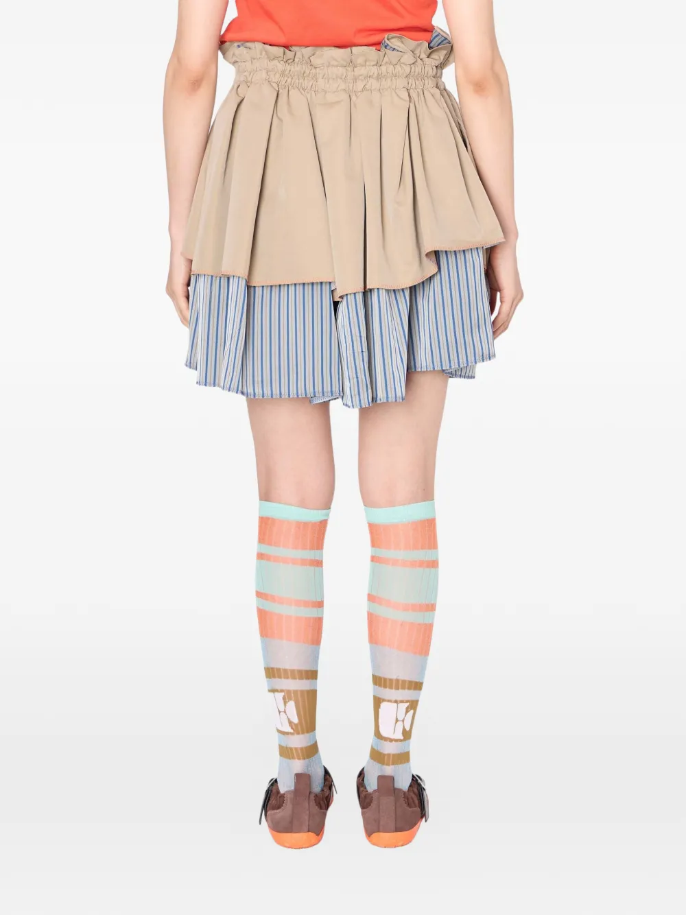 Kolor Shorts met gestreept detail Beige