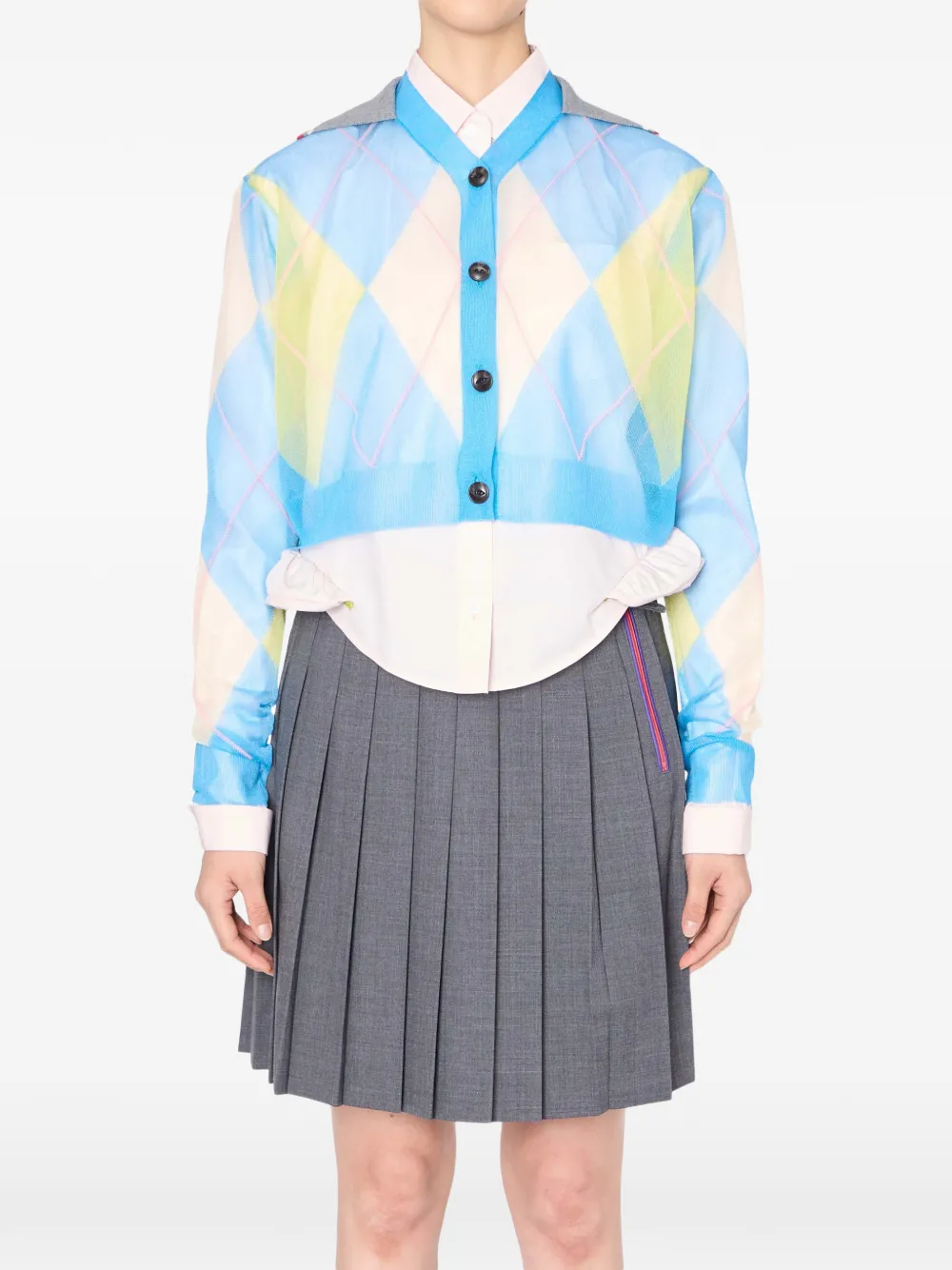 Kolor Cardigan con bottoni - Blu