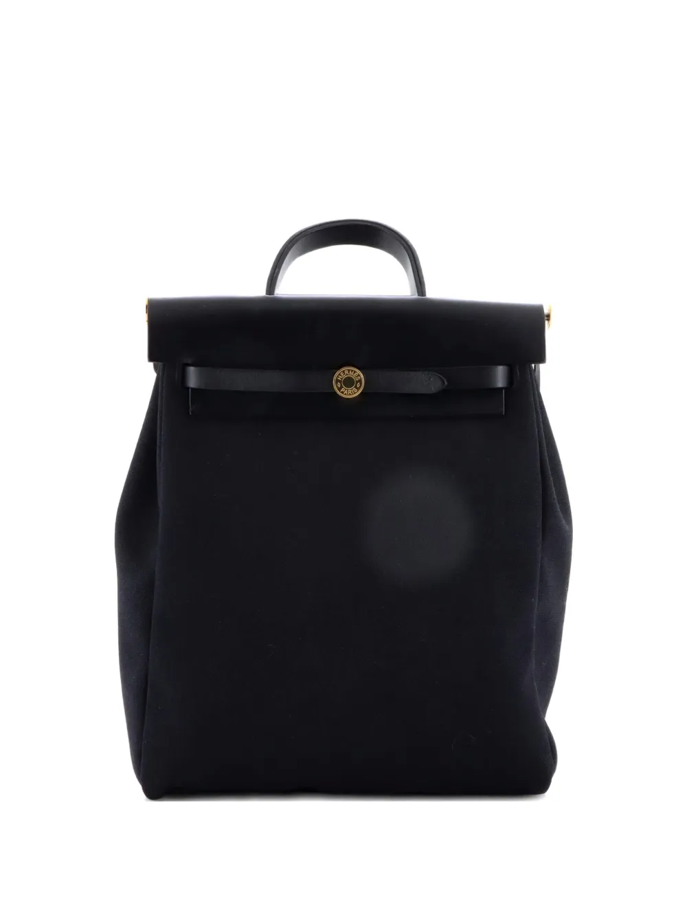 Hermès Pre-Owned Herbag A Dos Zip Toile and Leather backpack - Nero