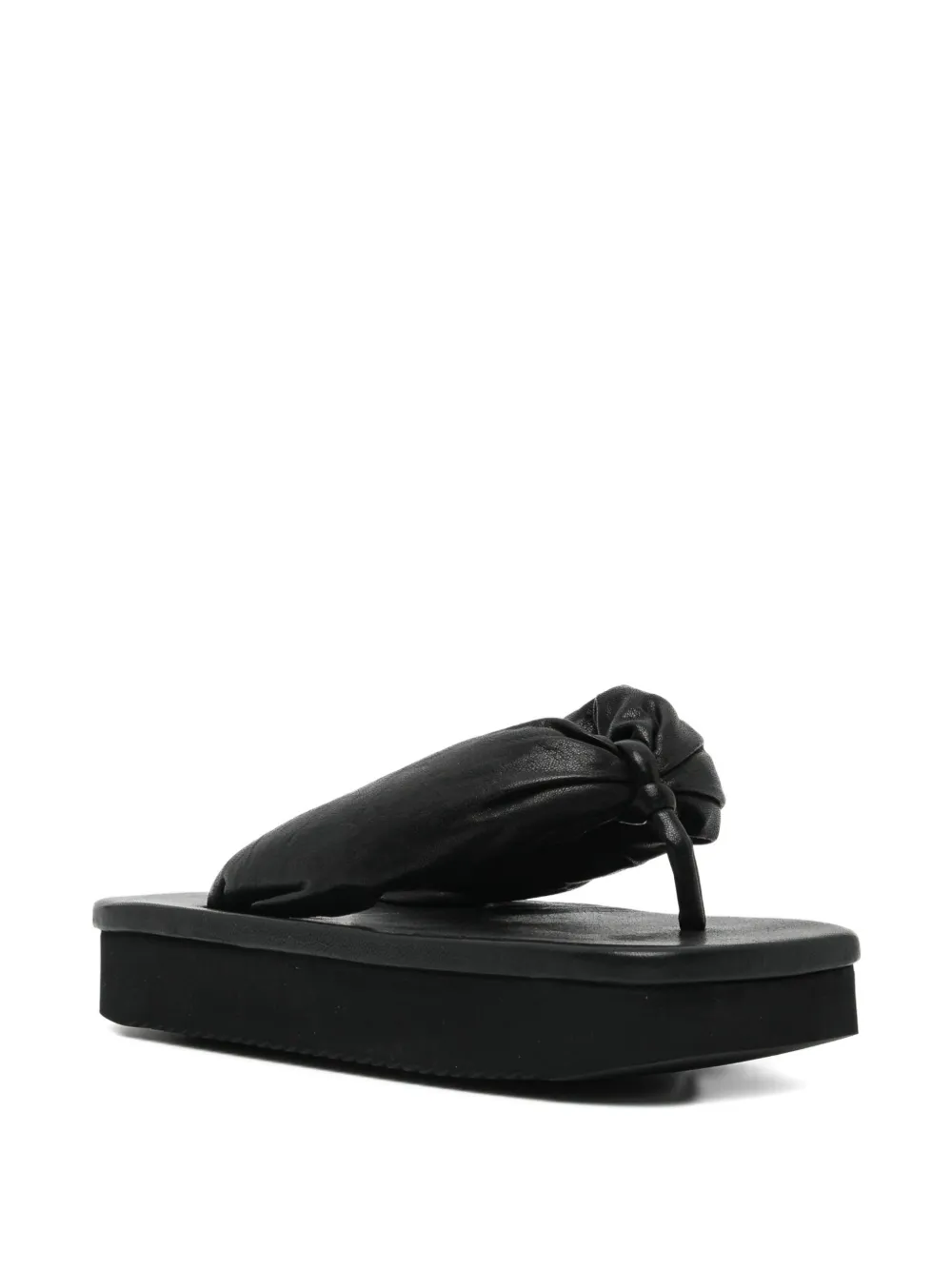 Rick Owens leather sandals Zwart