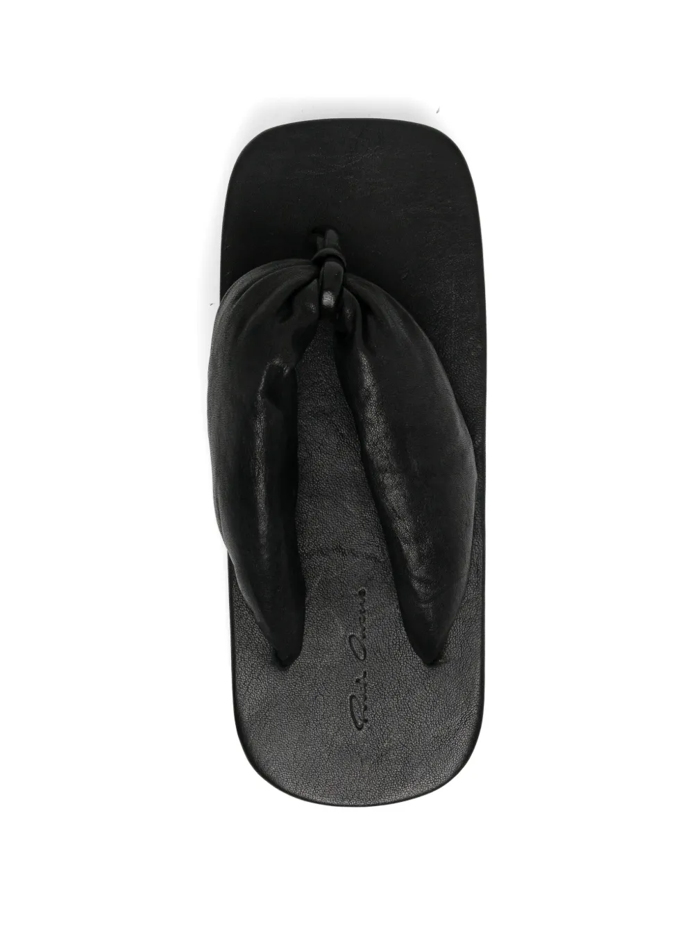 Rick Owens leather sandals Zwart