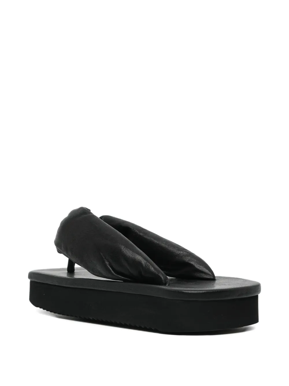 Rick Owens leather sandals Zwart