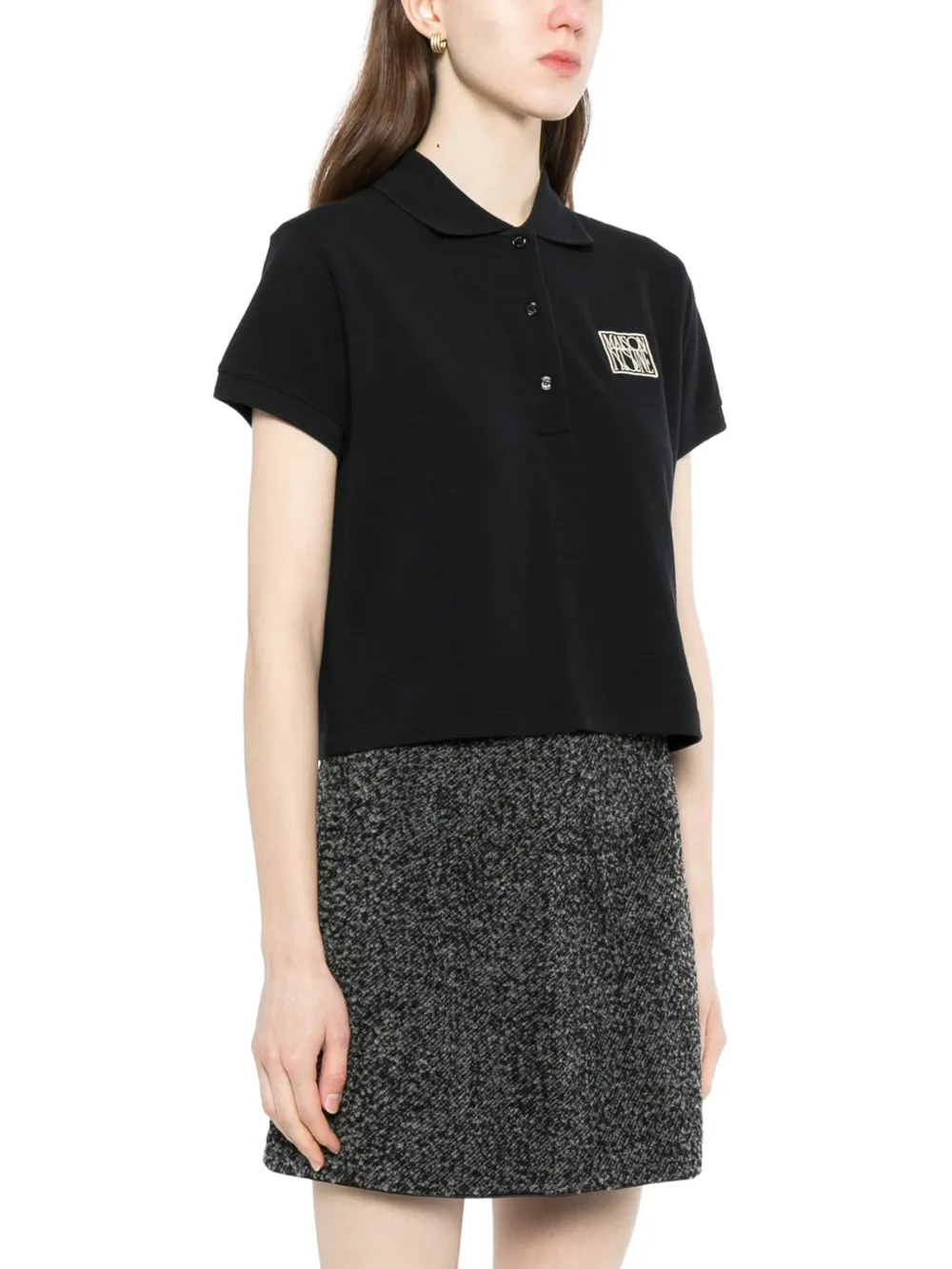 Logo Stamp Cropped Polo