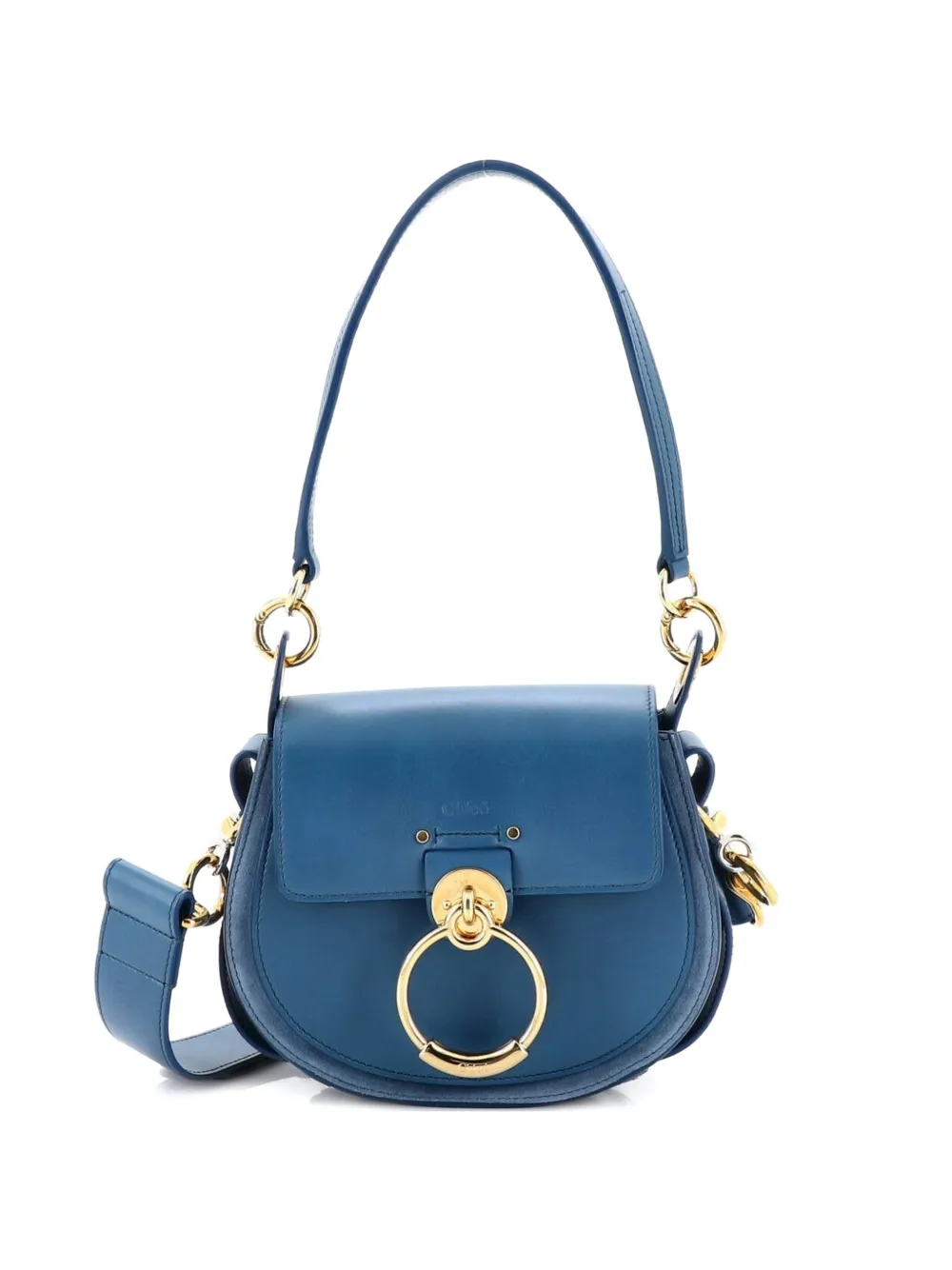 Chloé Pre-Owned Tess Bag Leather Small shoulder bag - Blu
