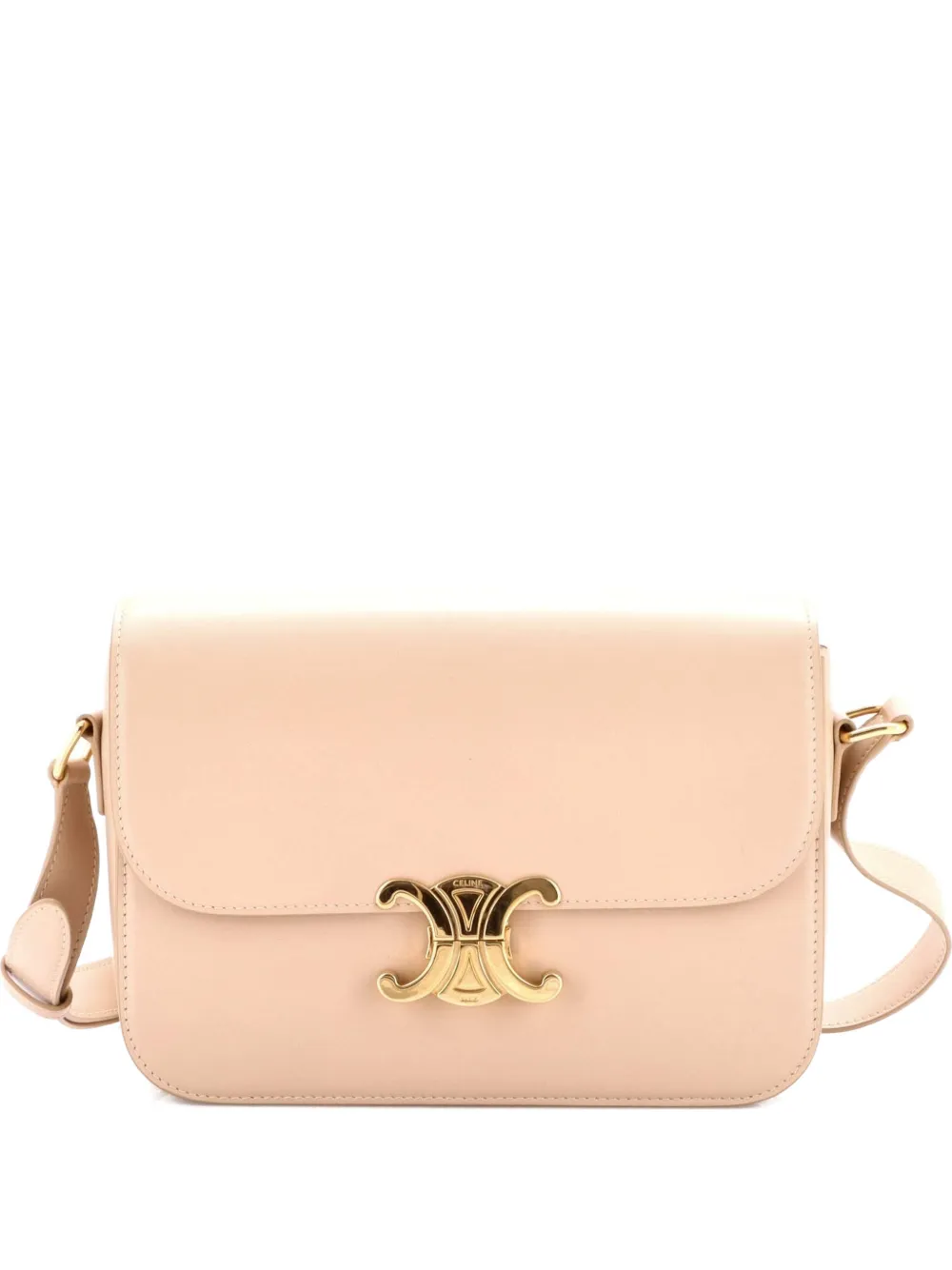 Celine Pre-Owned Triomphe Shoulder Bag Smooth Calfskin Medium crossbody bag - Toni neutri