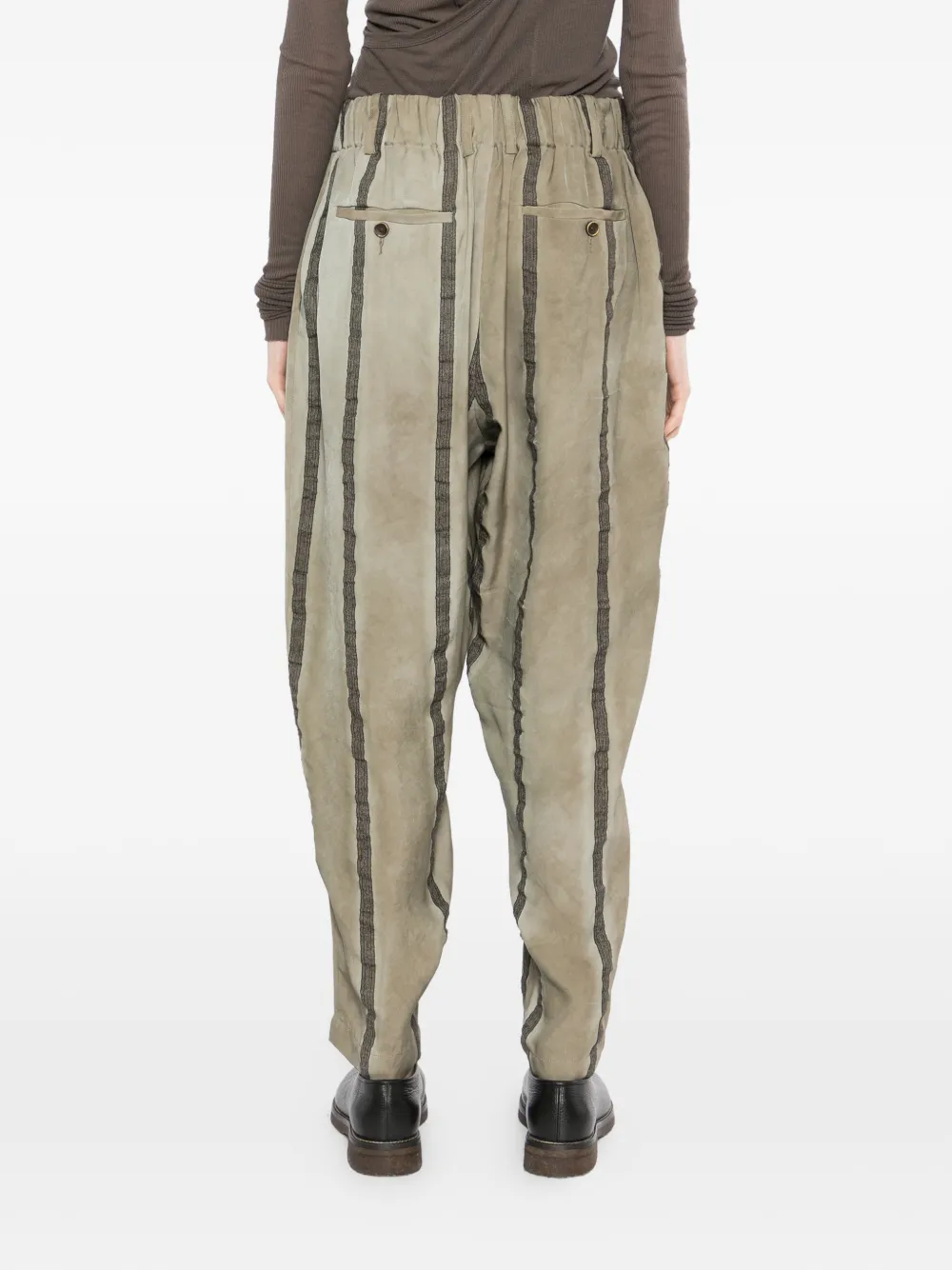 Uma Wang Broek met toelopende pijpen Beige