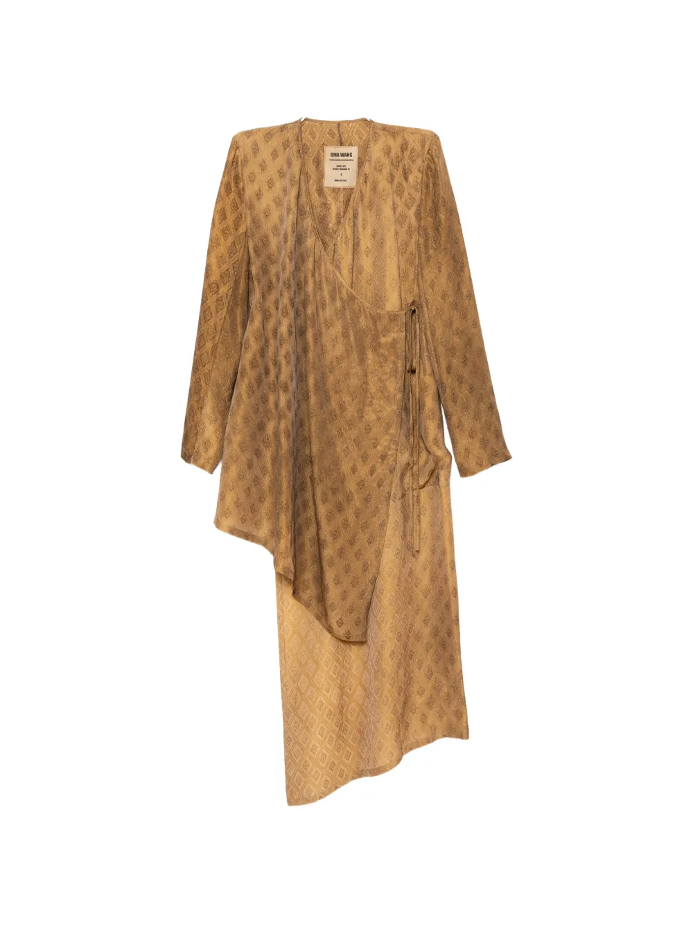 Uma Wang diamond jacquarded kunto warp jacket - Giallo