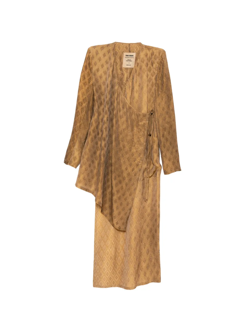 Uma Wang diamond jacquarded kunto warp jacket - Giallo