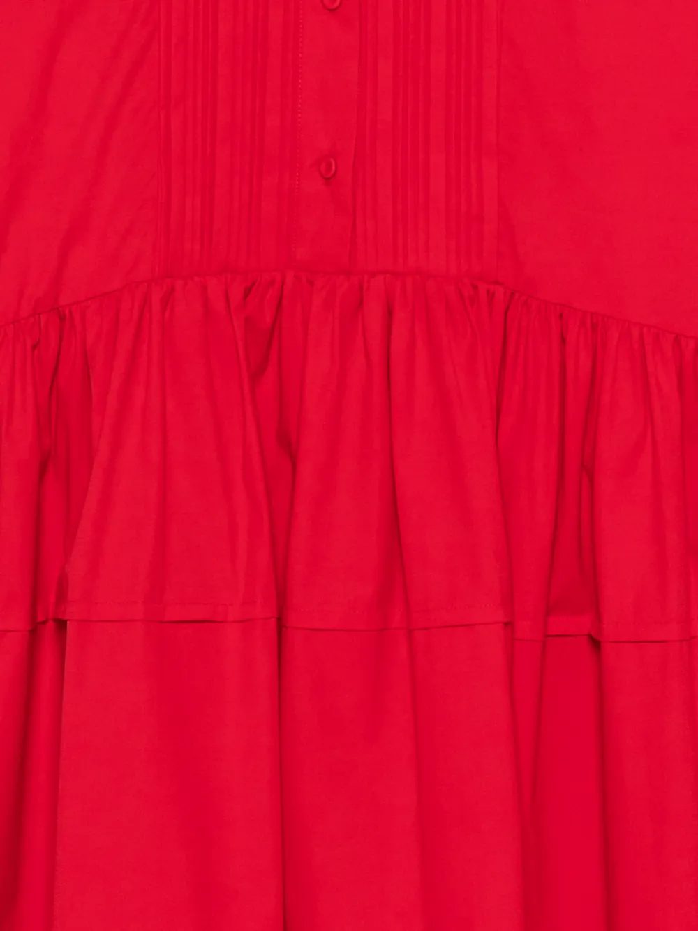 Semicouture Geplooide jurk met halve knoop Rood