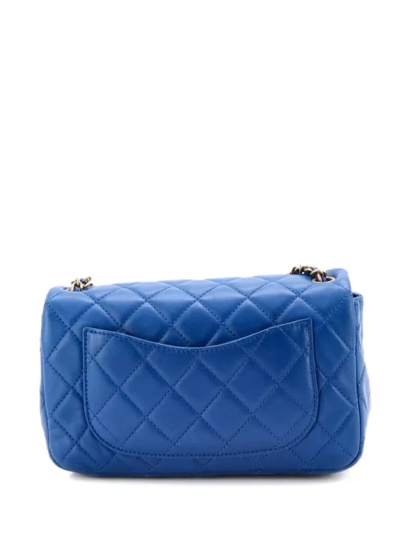CHANEL Pre-Owned パールクラッシュ フラップ マトラッセ ラムスキン