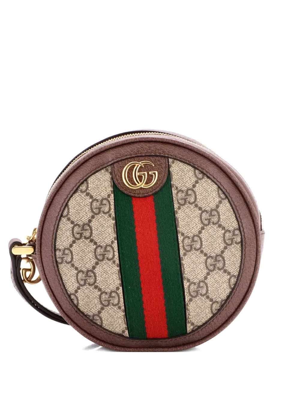Gucci Pre-Owned Ophidia Round GG Coated Canvas Mini backpack - Marrone
