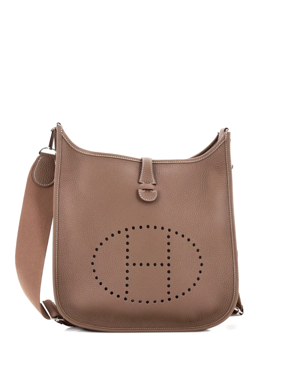 Hermès Pre-Owned Evelyne Bag Gen III Clemence PM crossbody bag - Grigio