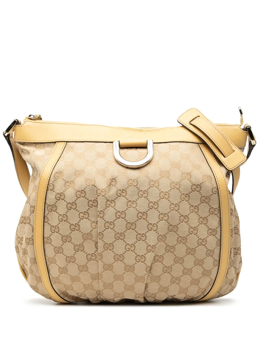 Gucci Pre-Owned 2000-2015 GG Canvas Abbey D Ring crossbody bag - Giallo
