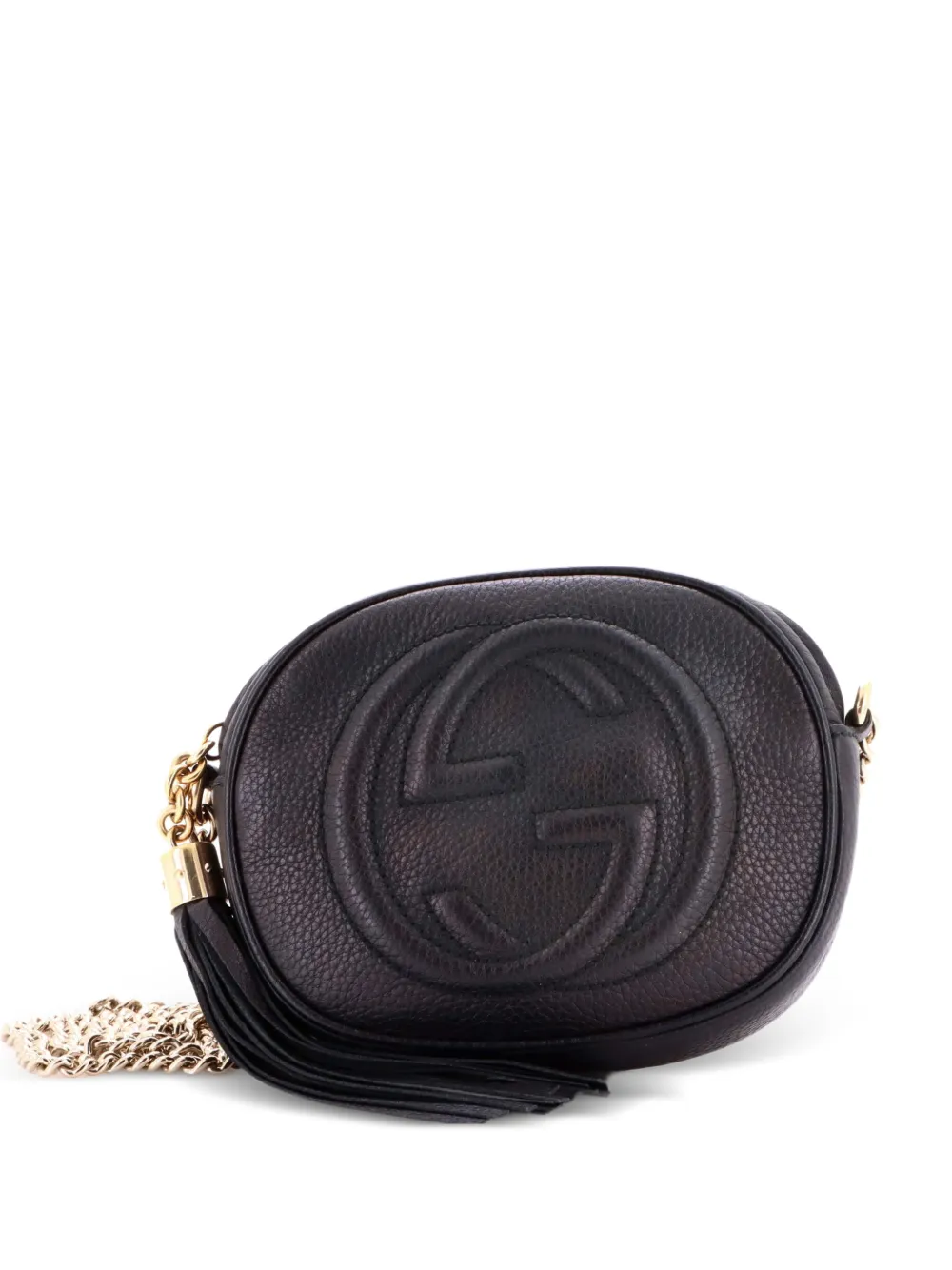 Gucci Pre-Owned Soho Chain Bag Leather Mini crossbody bag - Nero