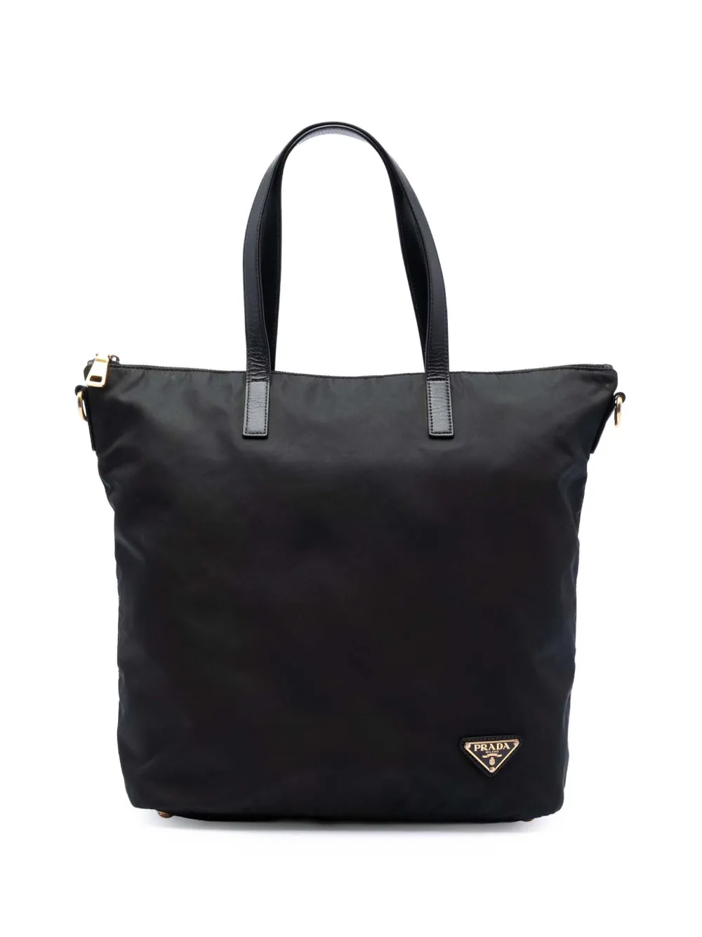 Prada Pre-Owned 2013-2025 Tessuto Zip Top Convertible Tote satchel - Marrone