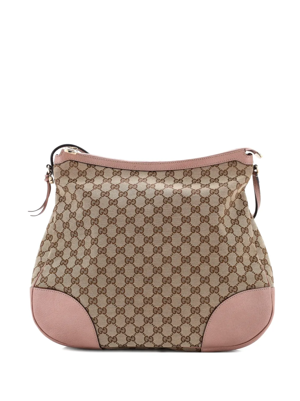 Gucci Pre-Owned Bree GG Canvas with Leather Large hobo bag - Marrone