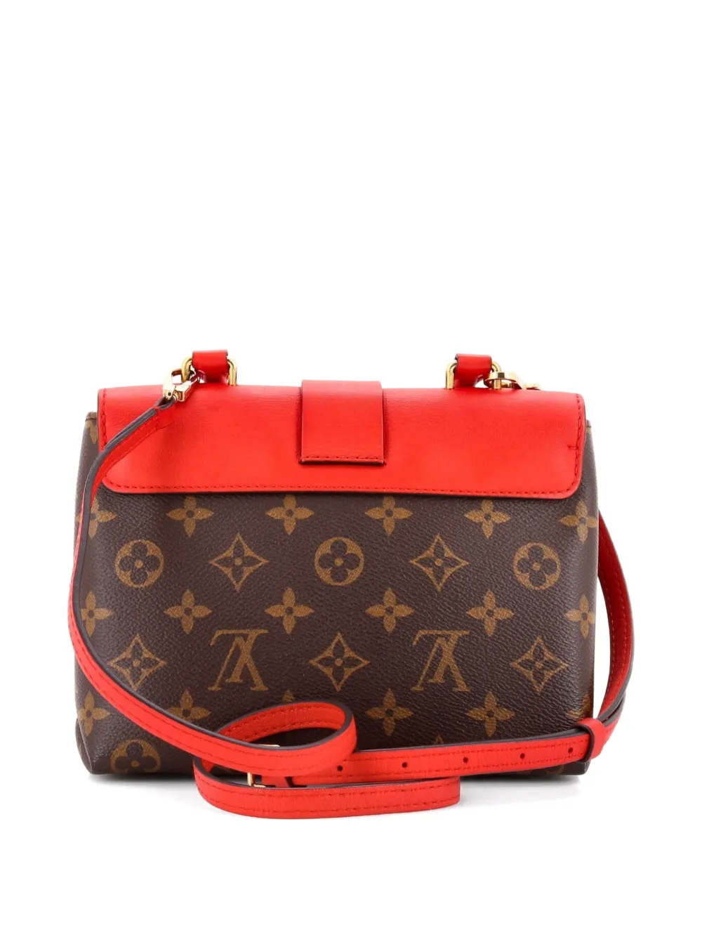 Louis Vuitton Pre-owned Locky Handbag Monogram Canvas with Leather BB Satchel in Brown, view 2