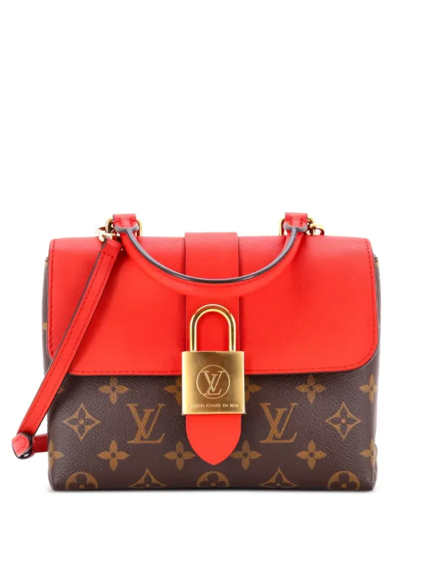 Louis Vuitton Pre-owned Locky Handbag Monogram Canvas with Leather BB Satchel in Brown