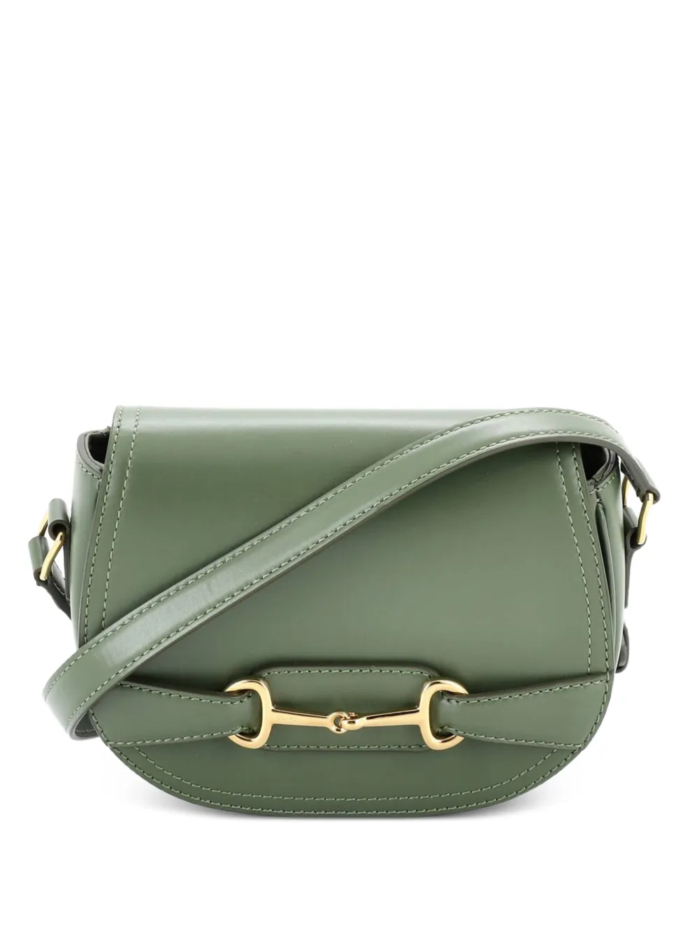 Celine Pre-Owned Crecy Flap Bag Leather Small crossbody bag - Verde