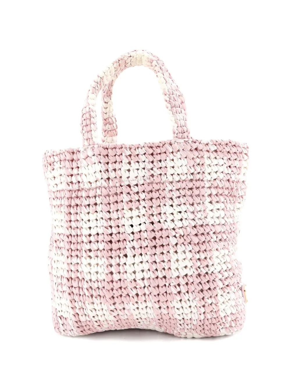 Prada Pre-Owned Logo Raffia Small tote bag - Rosa