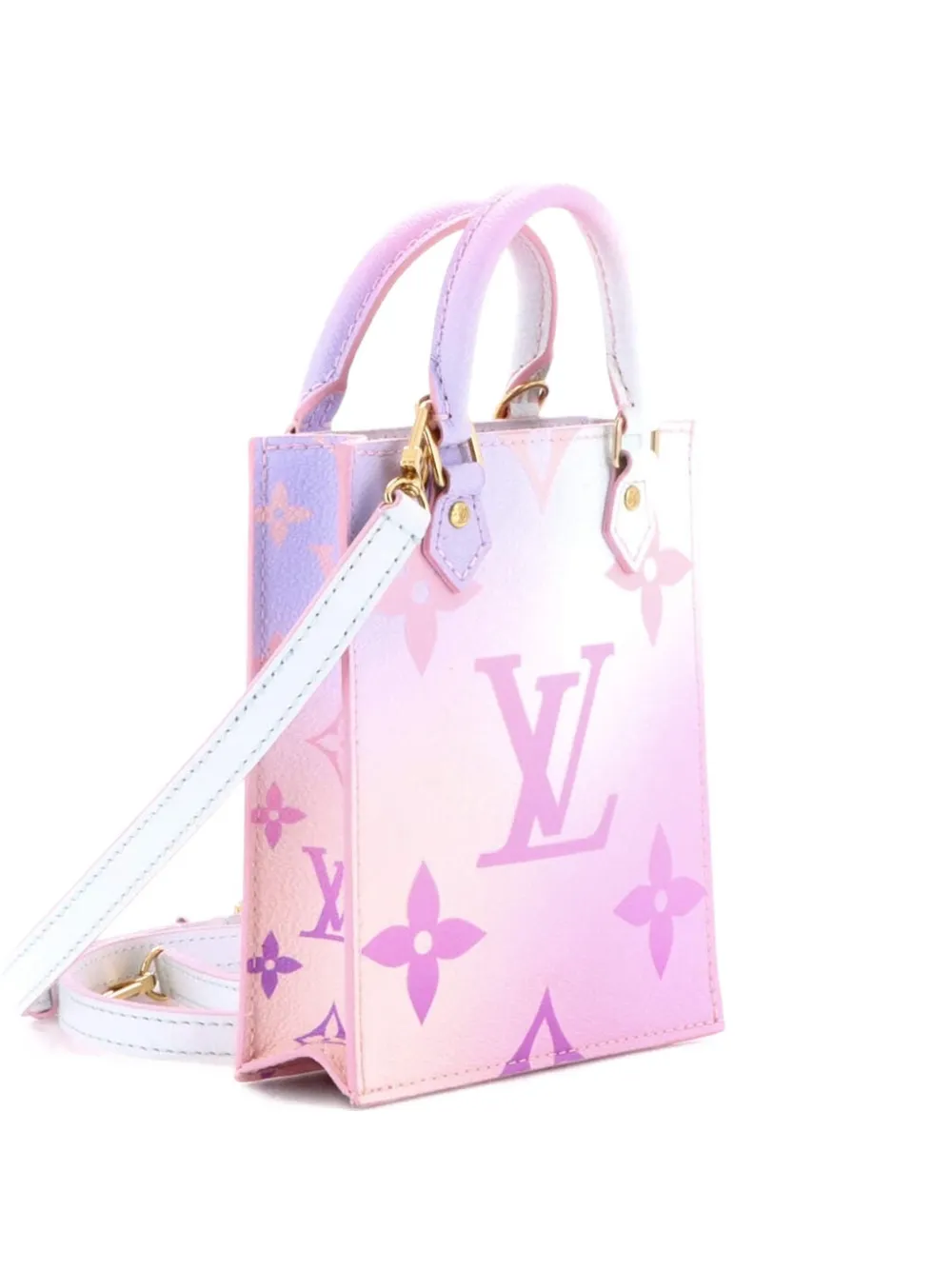 Louis Vuitton Pre-Owned Petit Sac Plat Bag Spring in the City Monogram Giant Canvas crossbody bag - Multicolore