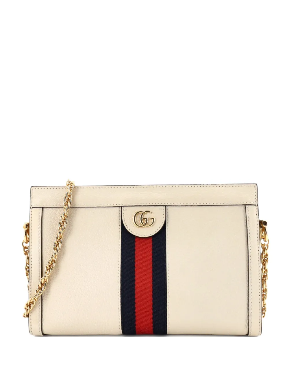 Gucci Pre-Owned Ophidia Chain Shoulder Bag Leather Small crossbody bag - Toni neutri
