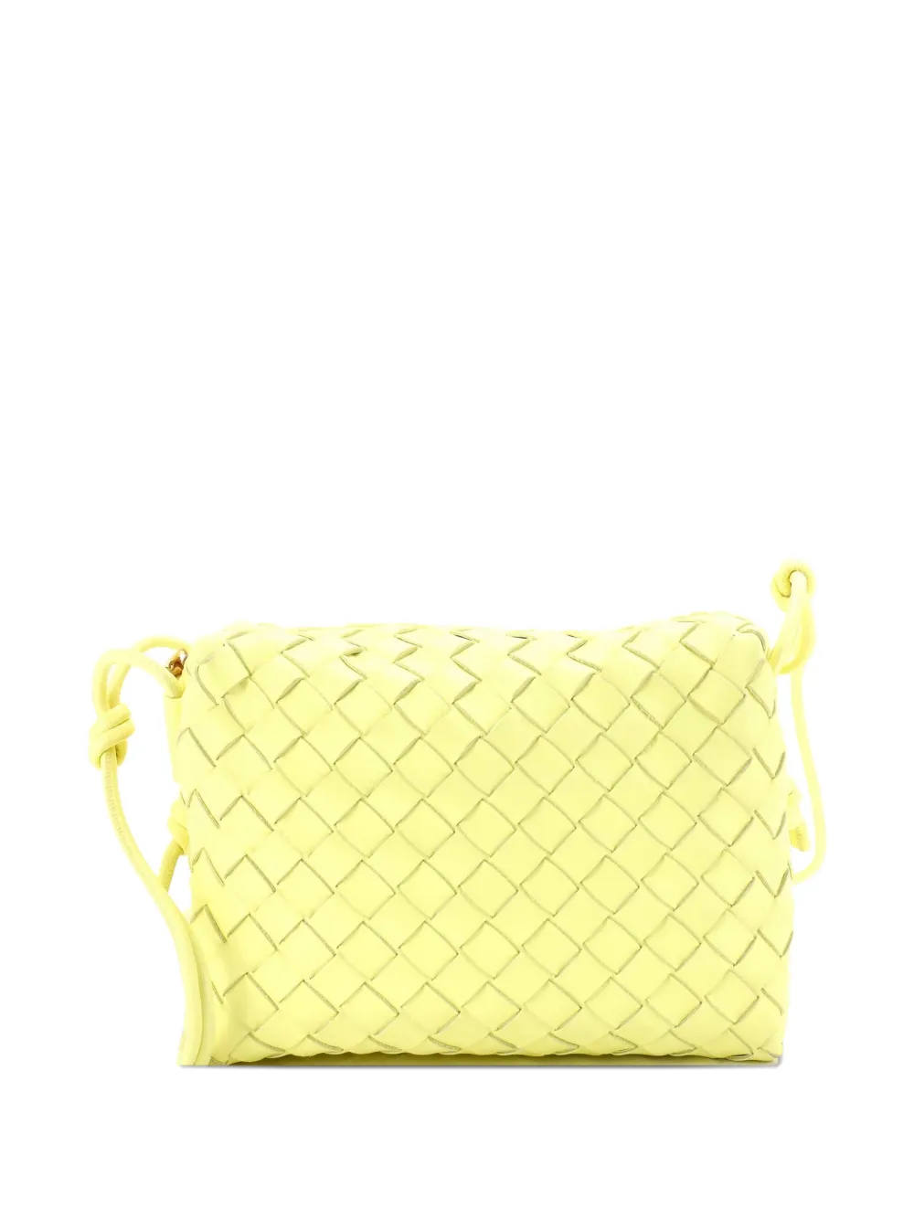Bottega Veneta Pre-Owned Loop Intrecciato Nappa Small crossbody bag - Giallo