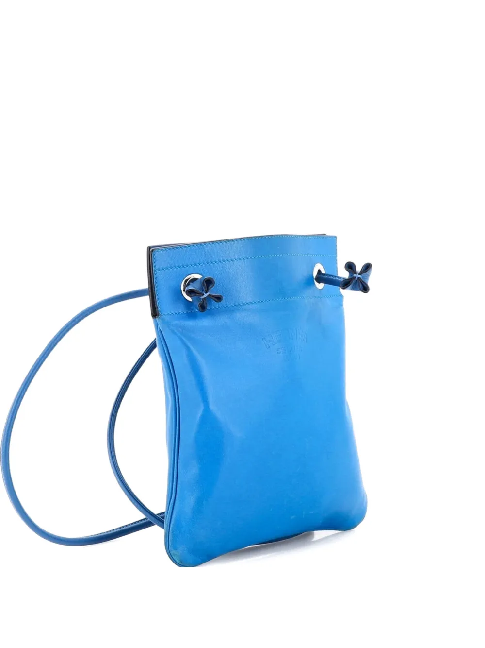 Hermès Pre-Owned Aline Bag Milo Lambskin and Swift Mini crossbody bag - Blu