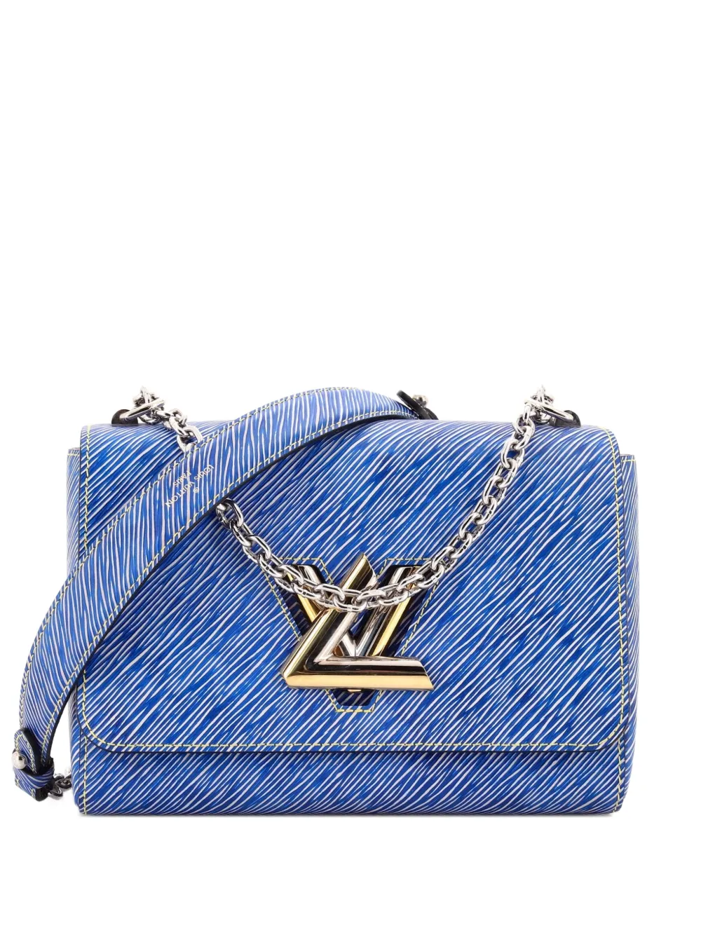 Louis Vuitton Pre-Owned Twist Handbag Limited Edition Pin Embellished Epi Leather MM shoulder bag - Blu