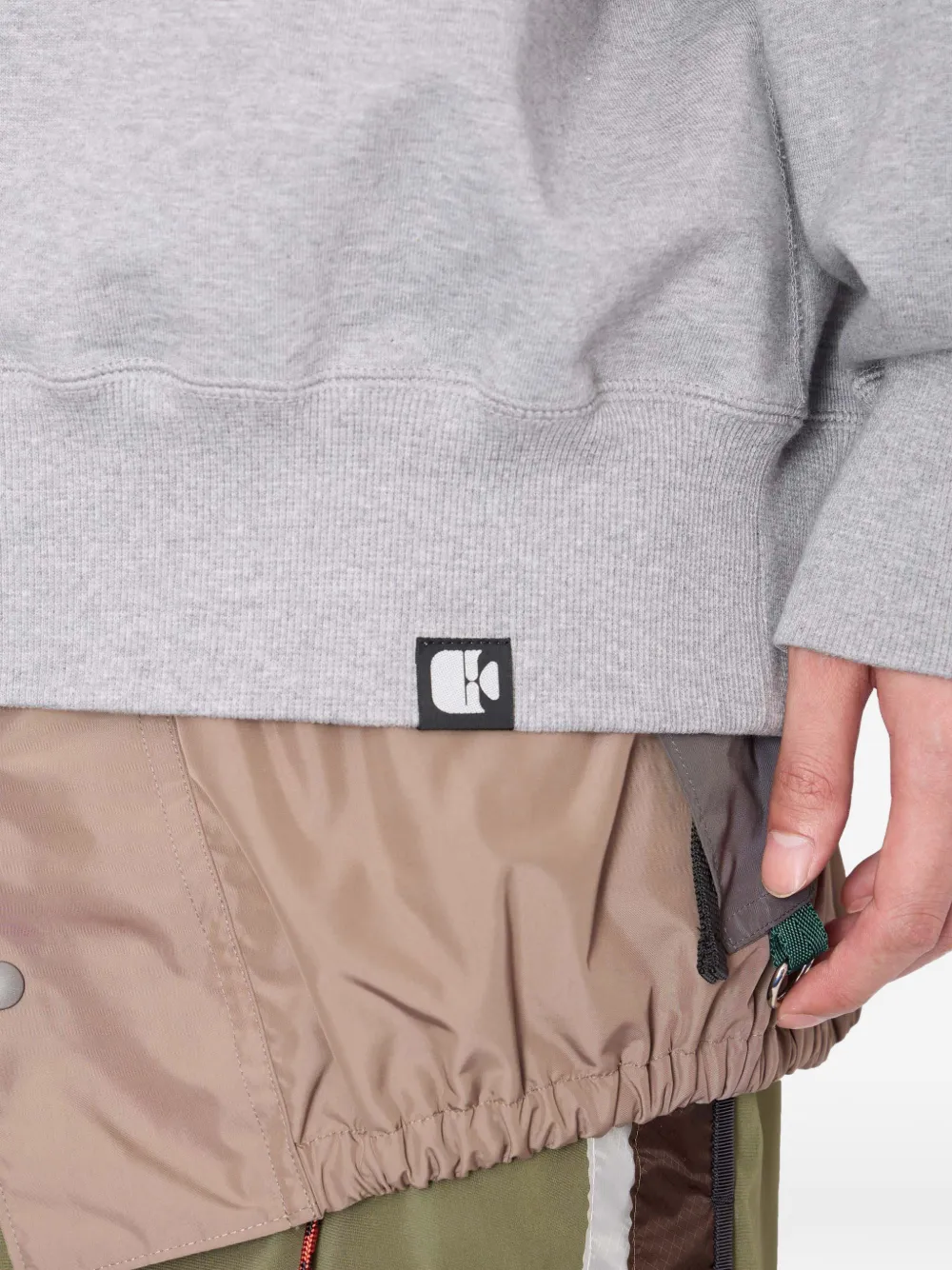 Kolor Hoodie met grafische print Grijs