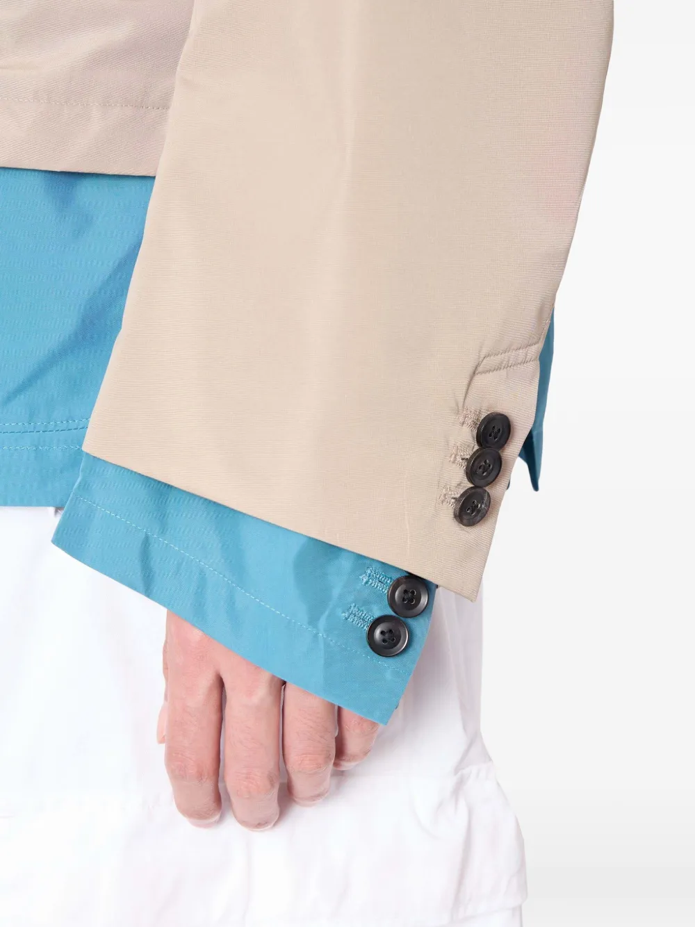 Kolor Blazer met klepzak Beige