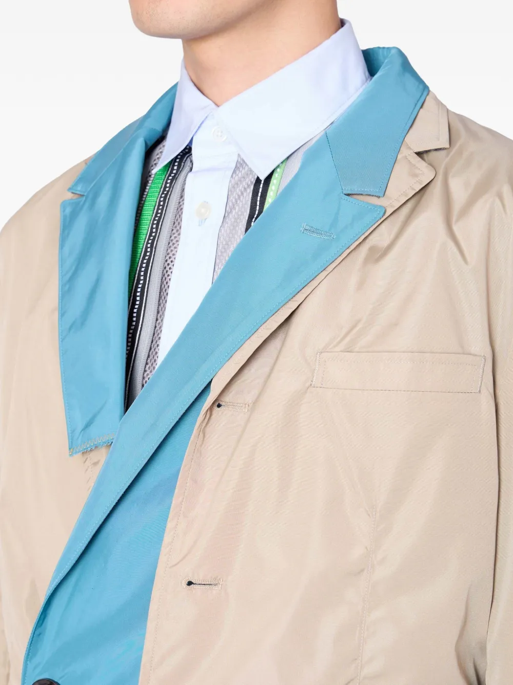Kolor Blazer met klepzak Beige