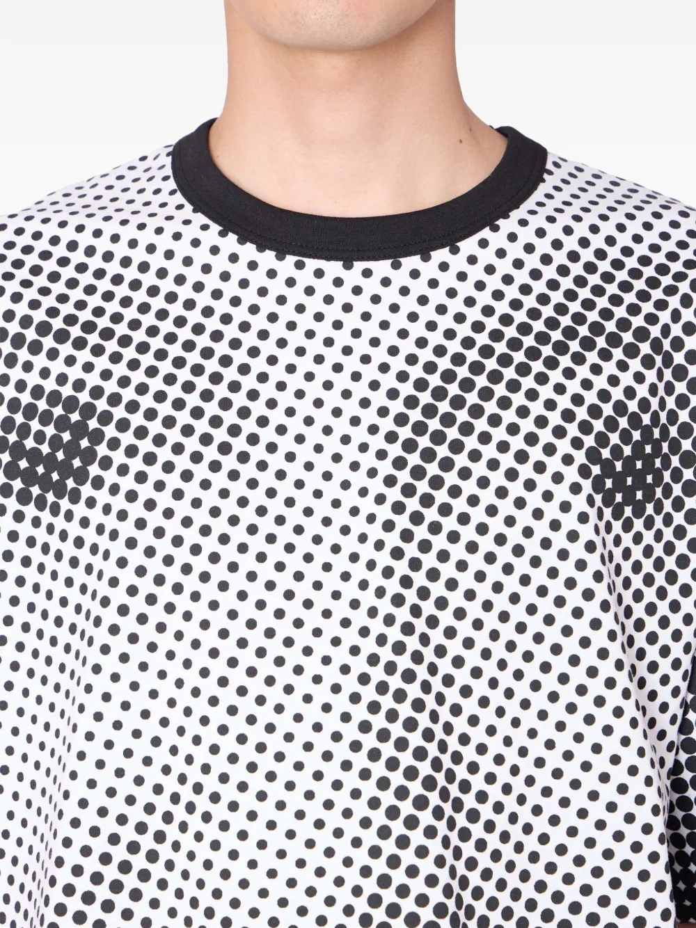 Kolor T-shirt met stippen Wit
