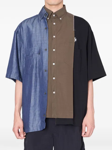 Kolor patchwork pocket shirt