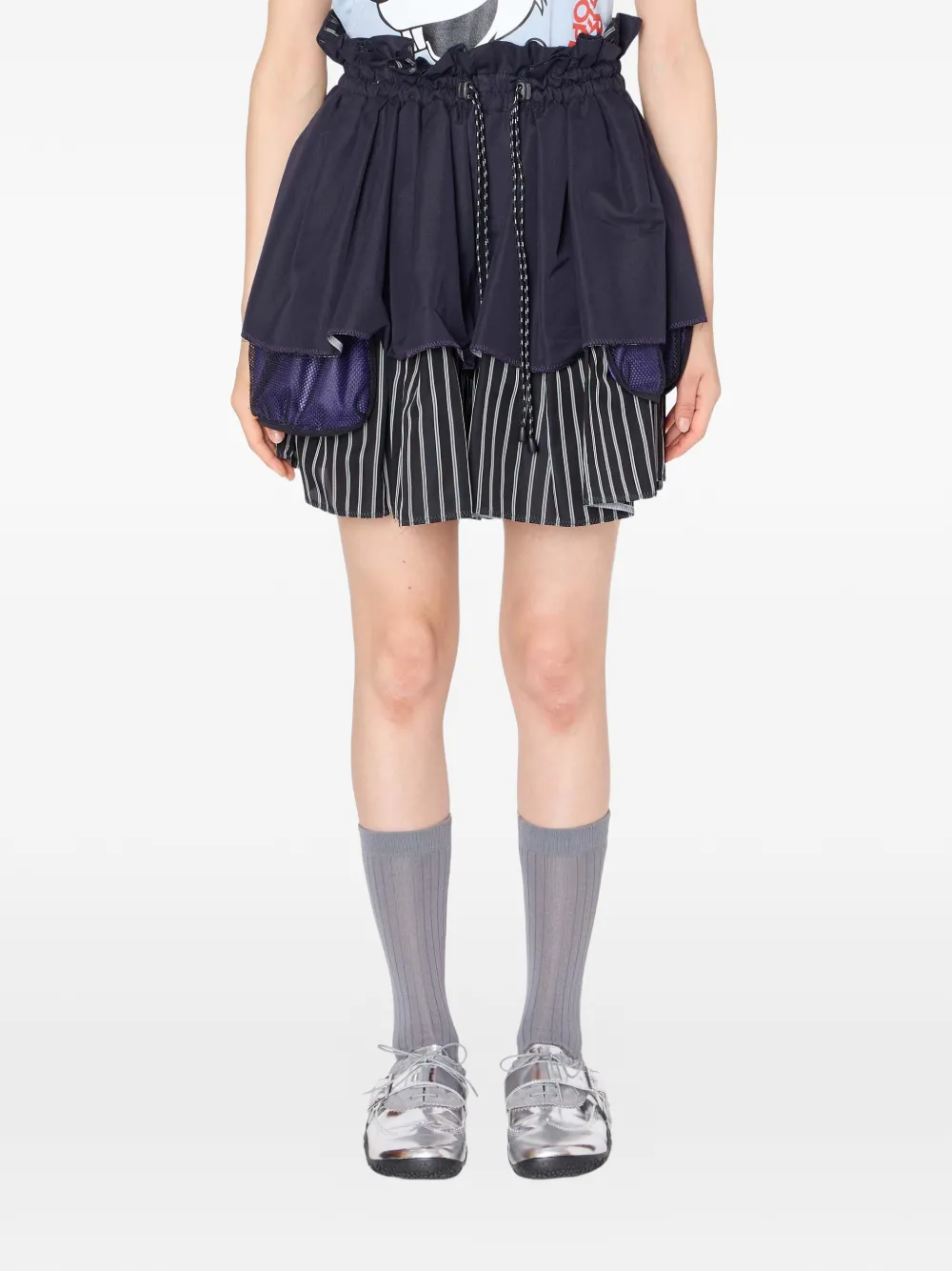 Kolor Gonna midi con coulisse - Blu