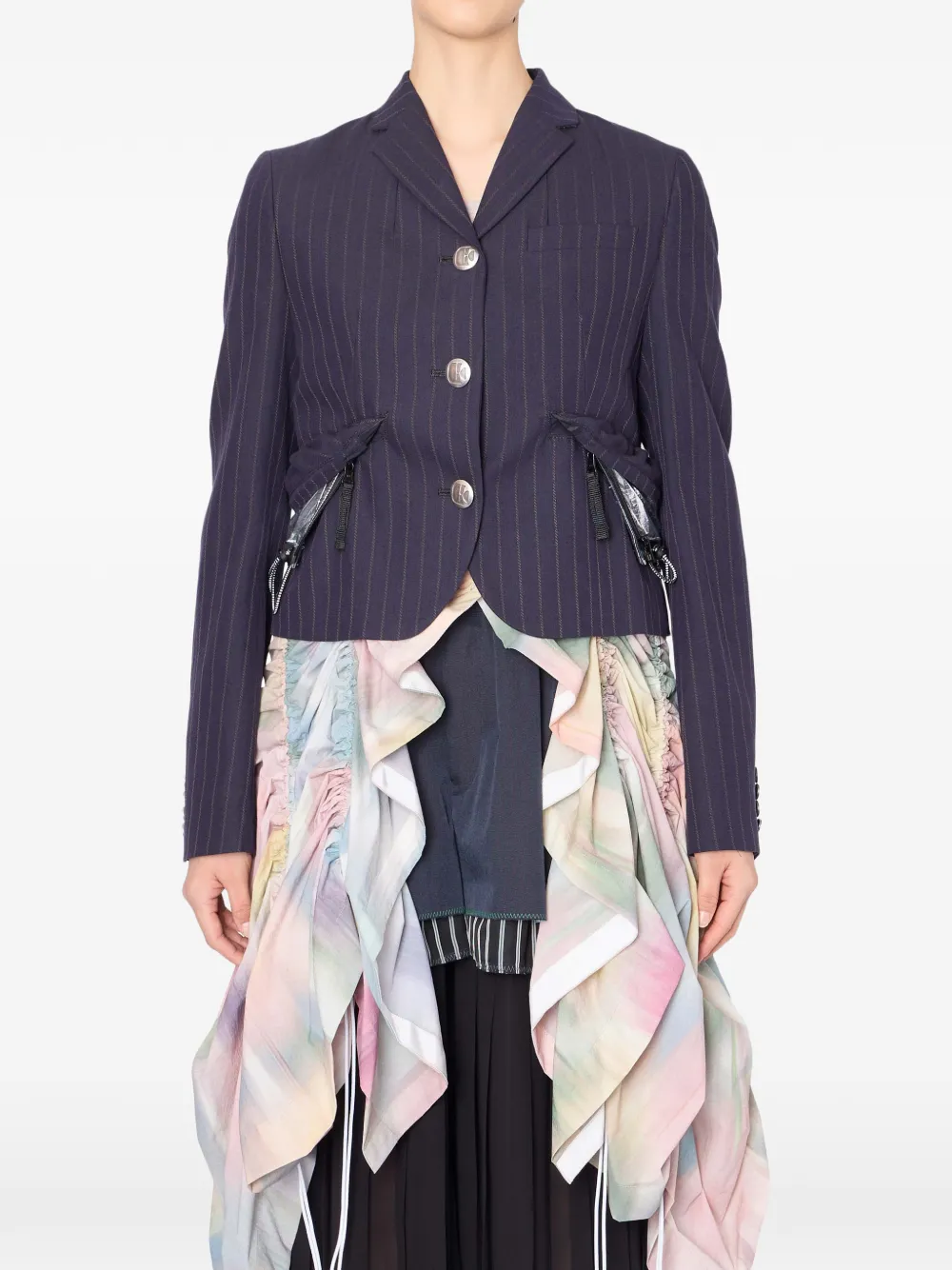 Kolor pinstripe blazer - Blau