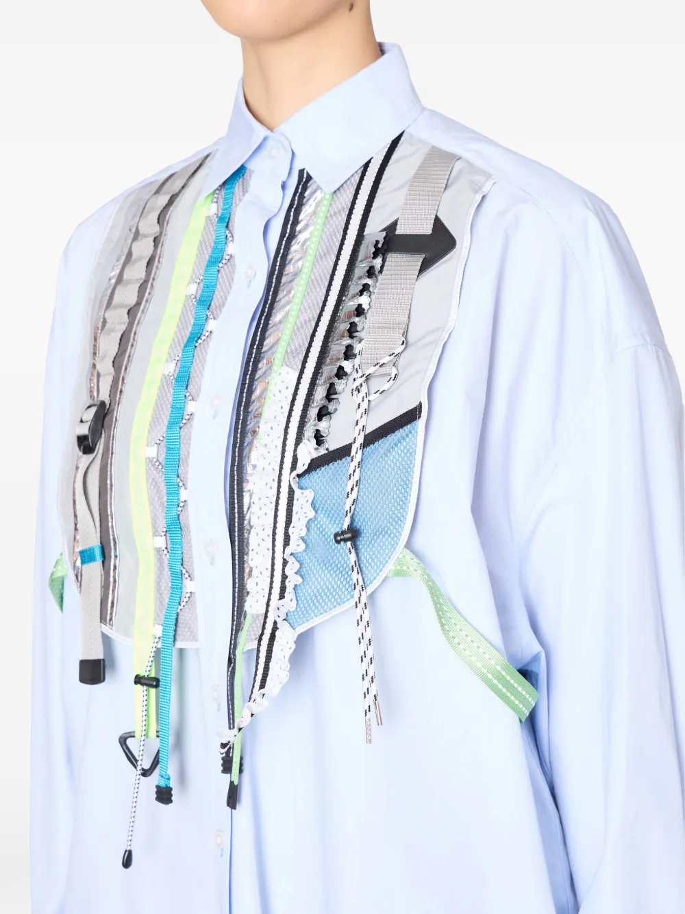  Kolor Camisa A Paneles - Azul 