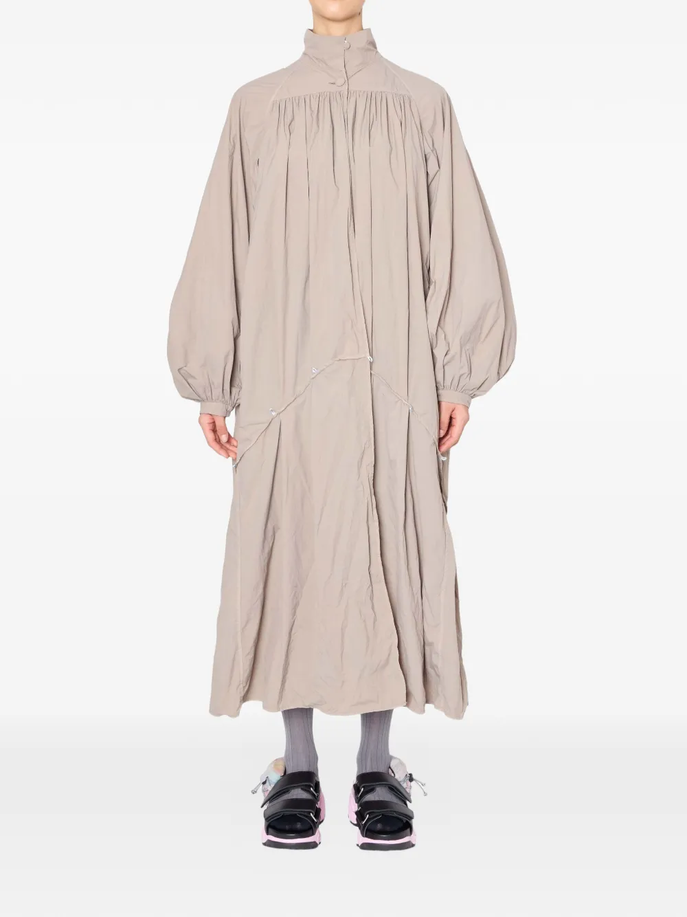  Kolor Balloon-sleeves Jacket - Neutrals 