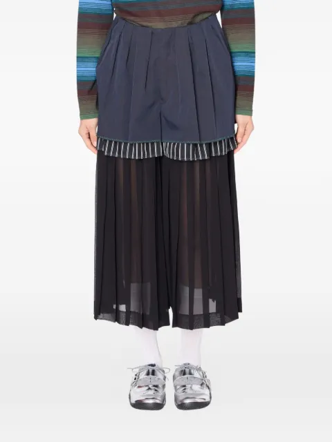 Kolor pleated palazzo pants