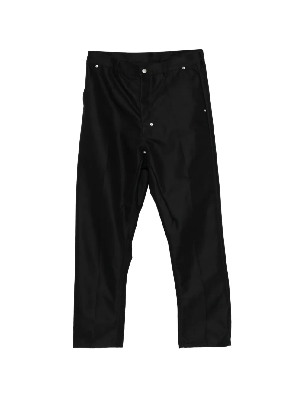 Rick Owens press-stud straight-leg trousers - Nero