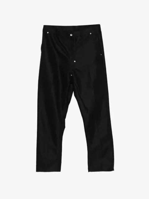 Rick Owens press-stud straight-leg trousers