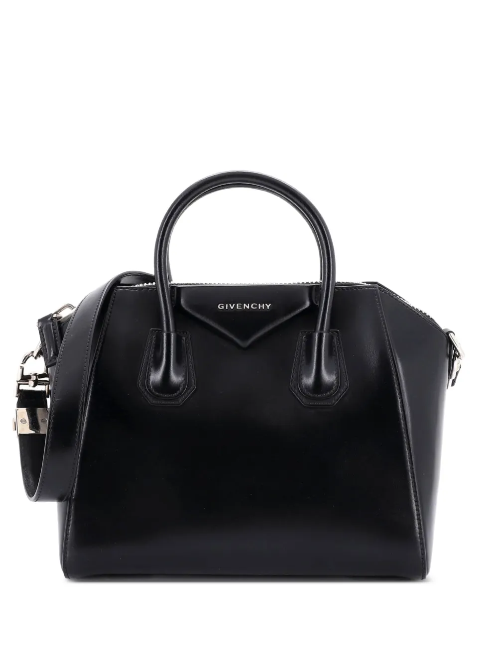 Givenchy Pre-Owned Antigona Bag Glazed Leather Small satchel - Nero