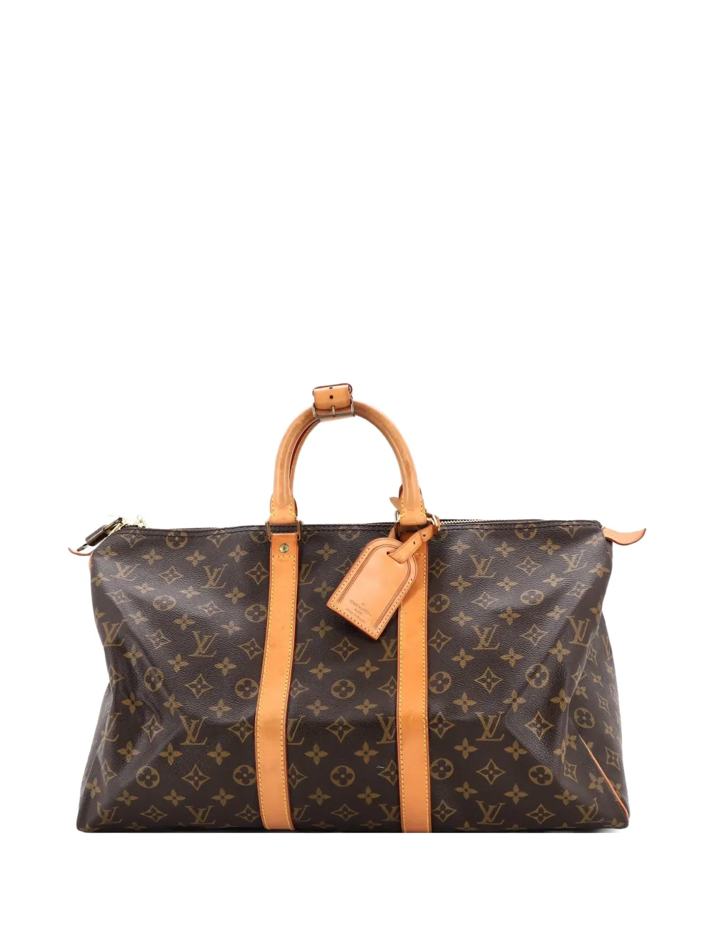 Louis Vuitton Pre-Owned Keepall Bag Monogram Canvas 45 satchel - Marrone