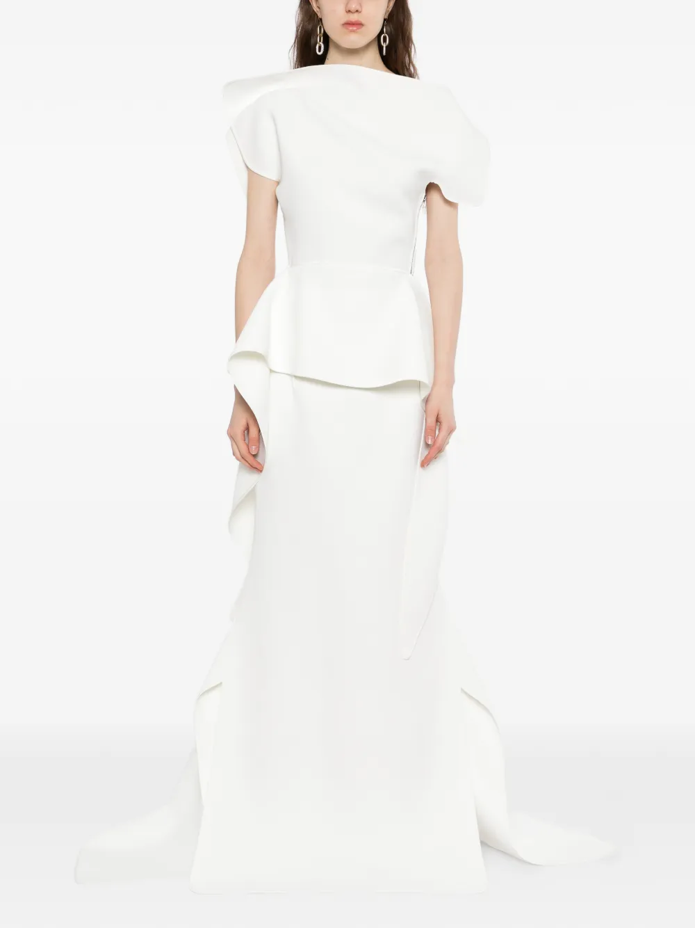  Maticevski Snaking Maxi Skirt - White 