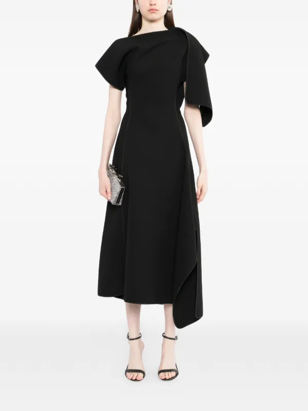 maticevski party dresses Requiem ruffled maxi dress in black - Maticevski