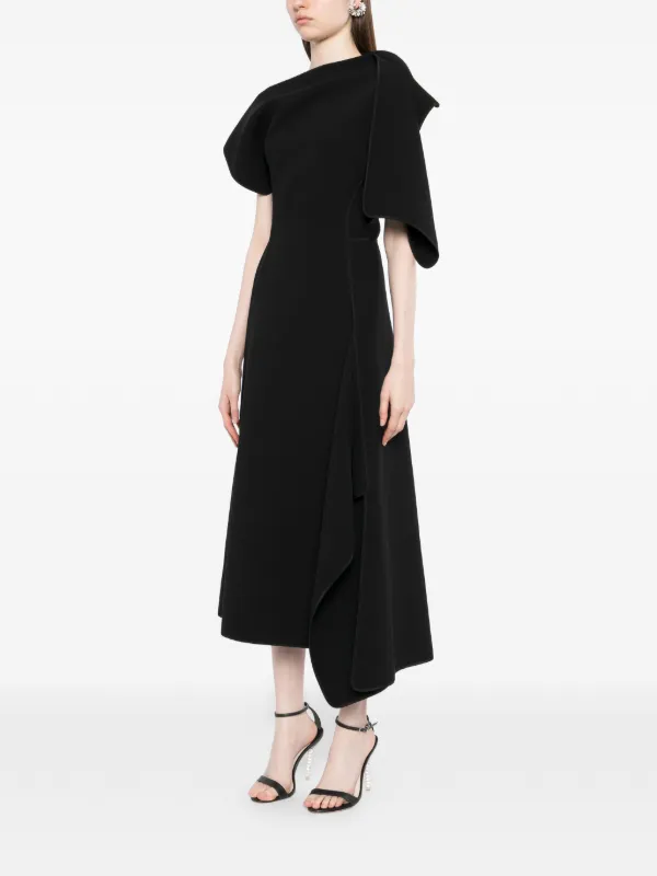 maticevski midi dress Maticevski Strapless Cream Crepe Midi Dress -