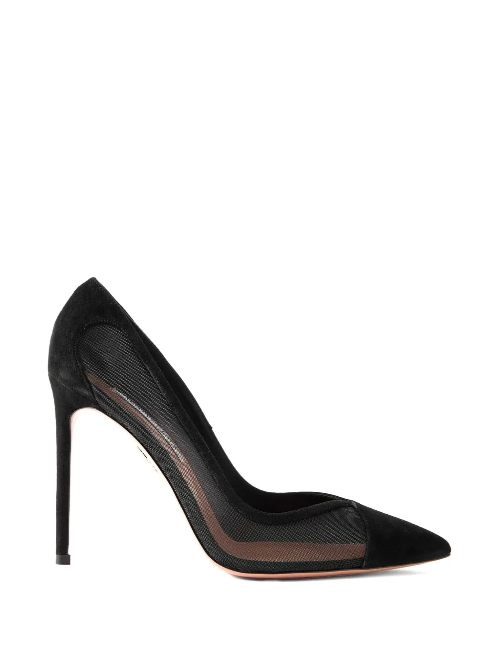 Aquazzura Pumps mit Netzeinsatz - Schwarz