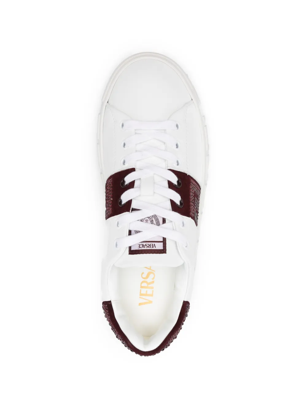 Versace Leren sneakers Wit