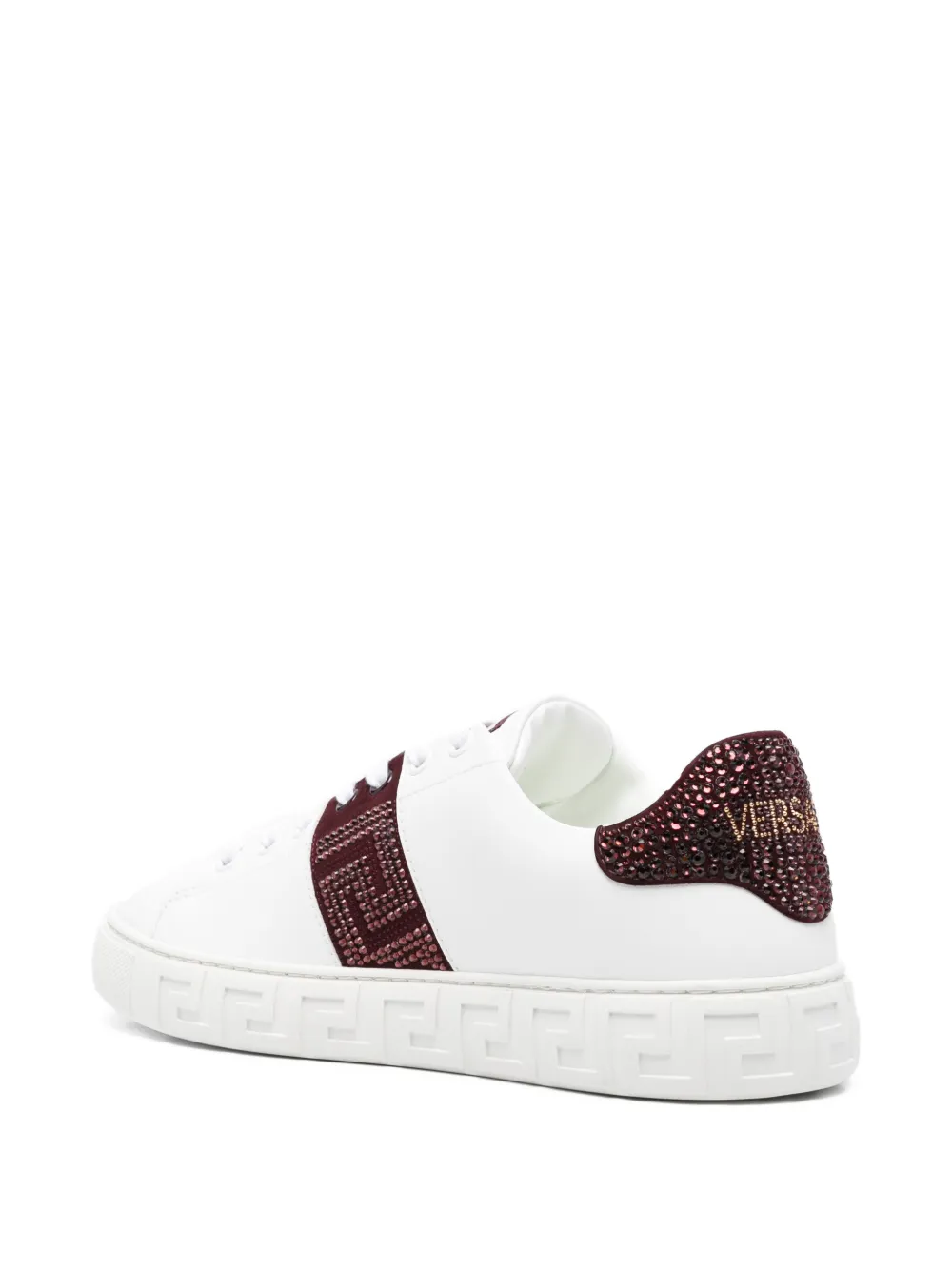 Versace Leren sneakers Wit
