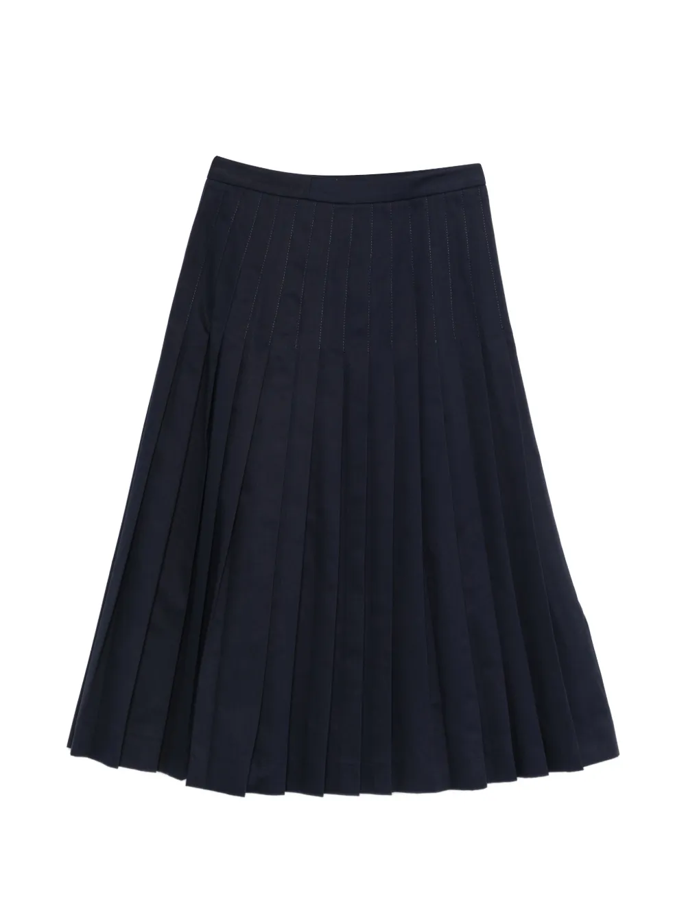 Semicouture Plooirok met gesp Blauw